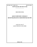 Luận văn Thạc sĩ Quản lý đô thị và công trình: Quản lý kiến trúc cảnh quan khu đô thị Thái Hưng, thành phố Thái Nguyên