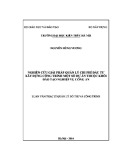 Luận văn Thạc sĩ Quản lý đô thị và công trình: Nghiên cứu giải pháp quản lý chỉ phí đầu tư xây dựng công trình một số dự án thuộc khối đào tạo nghiệp vụ công an