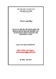 Luận văn Thạc sĩ Kinh tế: Quản lý rủi ro tín dụng đối với khách hàng TMCP VP bank chi nhánh Đà Nẵng