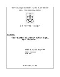 Đồ án tốt nghiệp ngành Kỹ thuật công trình giao thông: Thiết kế mới hoàn toàn tuyến đi qua qua 2 điểm M-T