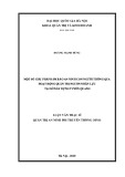 Luận văn Thạc sĩ Quản trị An ninh phi truyền thống: Một số giải pháp đảm bảo an ninh con người thông qua hoạt động quản trị nguồn nhân lực tại Sở xây dựng tỉnh Tuyên Quang