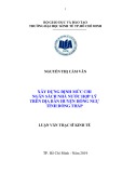 Luận văn Thạc sĩ Kinh tế: Xây dựng định mức chi ngân sách nhà nước hợp lý trên địa bàn huyện Hồng Ngự, tỉnh Đồng Tháp