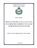 Khóa luận tốt nghiệp: Khảo sát nồng độ CA 19-9, CA 72-4 và CEA ở các bệnh nhân có bệnh lý gan mật tại bệnh viện Bạch Mai năm 2020