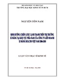 Luận văn Thạc sĩ Kinh tế: Định hướng chiến lược cạnh tranh trên thị trường xi măng tại khu vực phía Nam của Công ty liên doanh Xi măng Holcim Việt Nam 2006-2010