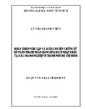 Luận văn Thạc sĩ Kinh tế: Hoàn thiện việc lập và luận chuyển chứng từ kế toán thanh toán hàng hóa xuất nhập khẩu tại các doanh nghiệp ở thành phố Hồ Chí Minh