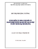 Luận văn Thạc sĩ Kinh tế: Dự báo những tác động cơ bản đến các doanh nghiệp thương mại khi Việt Nam gia nhập WTO