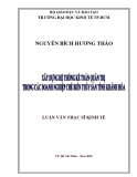 Luận văn Thạc sĩ Kinh tế: Xây dựng hệ thống kế toán quản trị trong các doanh nghiệp chế biến thủy sản tỉnh Khánh Hòa