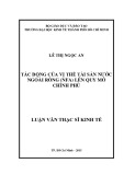 Luận văn Thạc sĩ Kinh tế: Tác động của vị thế tài sản nước ngoài ròng (NFA) lên quy mô chính phủ