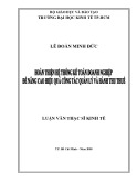 Luận văn Thạc sĩ Kinh tế: Hoàn thiện hệ thống kế toán doanh nghiệp để nâng cao hiệu quả công tác quản lý và hành thu thuế