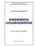 Luận văn Thạc sĩ Kinh tế: Hoàn thiện hệ thống kiểm soát nội bộ tại cơ quan bảo hiểm xã hội thành phố Hồ Chí Minh