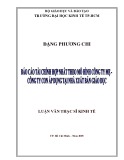 Luận văn Thạc sĩ Kinh tế: Báo cáo tài chính hợp nhất theo mô hình Công ty mẹ - công ty con áp dụng tại Nhà xuất bản Giáo dục