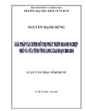 Luận văn Thạc sĩ Kinh tế: Giải pháp tài chính hỗ trợ phát triển doanh nghiệp nhỏ và vừa tỉnh Vĩnh Long giai đoạn 2005-2010