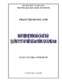 Luận văn Thạc sĩ Kinh tế: Hoàn thiện hệ thống báo cáo kế toán tại Công ty Tư vấn thiết kế GTVT Phía Nam