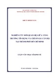 Luận văn Thạc sĩ Kinh tế: Nghiên cứu mối quan hệ giữa tăng trưởng tín dụng và chỉ số giá căn hộ tại thành phố Hồ Chí Minh