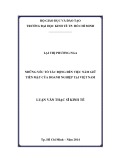 Luận văn Thạc sĩ Kinh tế: Những yếu tố tác động đến việc nắm giữ tiền mặt của doanh nghiệp tại Việt Nam