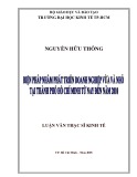 Luận văn Thạc sĩ Kinh tế: Biện pháp nhằm phát triển doanh nghiệp vừa và nhỏ tại thành phố Hồ Chí Minh đến năm 2010