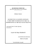 Luận văn Thạc sĩ Kinh tế: Giải pháp nâng cao lợi thế cạnh tranh và phát triển ngành đồ gỗ xuất khẩu tại tỉnh Bình Dương sau khi Việt Nam gia nhập WTO