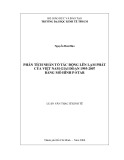 Luận văn Thạc sĩ Kinh tế: Phân tích nhân tố tác động lên lạm phát của Việt Nam giai đoạn 1995-2007 bằng mô hình P-Star