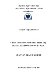 Luận văn Thạc sĩ Kinh tế: Chính sách tài chính phát triển thị trường bất động sản ở Việt Nam