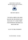 Luận văn Thạc sĩ Kinh tế: Xây dựng chiến lược kinh doanh cho chi nhánh Ngân hàng Đầu tư và Phát triển thành phố Hồ Chí Minh giai đoạn 2007-2015