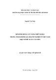 Luận văn Thạc sĩ Kinh tế: Mô hình dòng lưu kim chiết khấu trong thẩm định giá doanh nghiệp ở Việt Nam - Một số đề xuất cải tiến