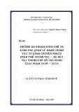 Luận văn Thạc sĩ Kinh tế: Phương án khoán biên chế và kinh phí quản lý hành chính tại cơ quan chuyên trách đoàn thể chính trị   xã hội tại thành phố Hồ Chí Minh giai đoạn 2008 - 2010