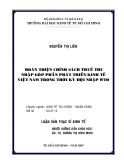Luận văn Thạc sĩ Kinh tế: Hoàn thiện chính sách thuế thu nhập góp phần phát triển kinh tế Việt Nam trong thời kỳ hội nhập WTO