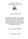 Luận văn Thạc sĩ Kinh tế: Giải pháp hoàn thiện và phát triển thanh toán quốc tế theo phương thức tín dụng chứng từ tại các chi nhánh Ngân hàng Nông nghiệp và Phát triển Nông thôn Việt Nam trên địa bàn TP.HCM