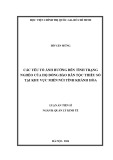 Luận án Tiến sĩ Quản lý kinh tế: Các yếu tố ảnh hưởng đến tình trạng nghèo của hộ đồng bào dân tộc thiểu số tại khu vực miền núi tỉnh Khánh Hòa