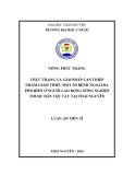 Luận án Tiến sĩ Y học: Thực trạng và giải pháp can thiệp nhằm giảm thiểu một số bệnh ngoài da phổ biến ở người lao động nông nghiệp thuộc dân tộc Tày tại Thái Nguyên