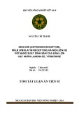 Tóm tắt Luận án Tiến sĩ ngành Chăn nuôi: Gen ESR (Estrogen receptor), PRLR (Prolatin receptor) và mối liên hệ với năng suất sinh sản của đàn lợn hạt nhân Landrace, Yorkshire