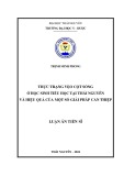 Luận án Tiến sĩ Y học: Thực trạng vẹo cột sống ở học sinh tiểu học tại Thái Nguyên và hiệu quả của một số giải pháp can thiệp