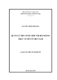 Luận án Tiến sĩ Kinh tế: Quản lý nhà nước đối với bán hàng trực tuyến ở Việt Nam