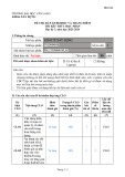 Đề thi kết thúc học phần học kì 3 môn Kinh tế xây dựng năm 2023-2024 có đáp án - Trường ĐH Văn Lang