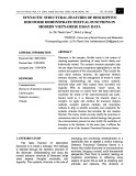 Syntactic structural features of descriptive discourse demonstrate textual functions in modern Vietnamese essay data