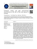 Geological setting and gold mineralisation characteristics at the Me Xi, Vinh Linh, Quang Tri, Vietnam