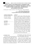 Application of two-dimensional hydrodynamic model (MIKE21HD/FM) to assessing the impact of sand mining in the lo river area and proposing management solutions