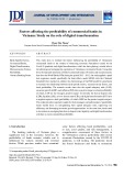 Factors affecting the profitability of commercial banks in Vietnam: Study on the role of digital transformation