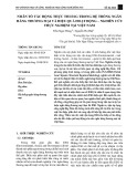 Nhân tố tác động thực thi ESG trong hệ thống ngân hàng thương mại và hiệu quả hoạt động – nghiên cứu thực nghiệm tại Việt Nam