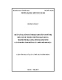 Luận văn Thạc sĩ Quản lý đô thị và công trình: Quản lý hạ tầng kỹ thuật Khu dân cư đô thị Hòn Cặp Bè thuộc phường Bạch Đằng thành phố Hạ Long có tính đến ảnh hưởng của biến đổi khi hậu