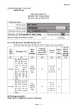 Đề thi kết thúc học phần học kì 3 môn Hóa sinh 1 năm 2023-2024 có đáp án - Trường ĐH Văn Lang