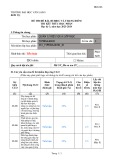 Đề thi kết thúc học phần học kì 3 môn Quản lí hiệu quả lớp học năm 2023-2024