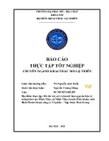 Báo cáo thực tập tốt nghiệp Khai thác mỏ lộ thiên: Mỏ đá vôi, sét và laterit làm nguyên liệu xi măng khu vực Minh Tâm, xã Minh Tâm, huyện Hớn Quản, tỉnh Bình Phước thuộc công ty Cổ phần - Tập đoàn Thai Group