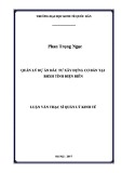 Luận văn Thạc sĩ Quản lý kinh tế: Quản lý dự án đầu tư xây dựng cơ bản tại Bảo hiểm xã hội tỉnh Điện Biên