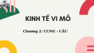 Bài giảng Kinh tế vi mô - Chương 2: Cung - Cầu