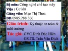 Bài giảng Bảo hộ lao động - Mạc Thị Thoa