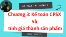 Bài giảng Kế toán tài chính 1 - Chương 3: Kế toán chi phí sản xuất và tính giá thành