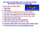 Bài giảng Kế toán chi phí - Chương 5: Kế toán chi phí sản xuất và tính giá thành sản phẩm theo chi phí định mức (27 trang)