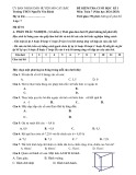 Đề thi học kì 1 môn Toán lớp 7 năm 2024-2025 có đáp án - Trường THCS Nguyễn Văn Bánh, Mỏ Cày Bắc