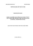 Luận văn Thạc sĩ Quản lý đô thị và công trình: Nâng cao hiệu quả công tác quản lý duy trì vệ sinh môi trường trên địa bàn Quận Hà Đông, thành phố Hà Nội